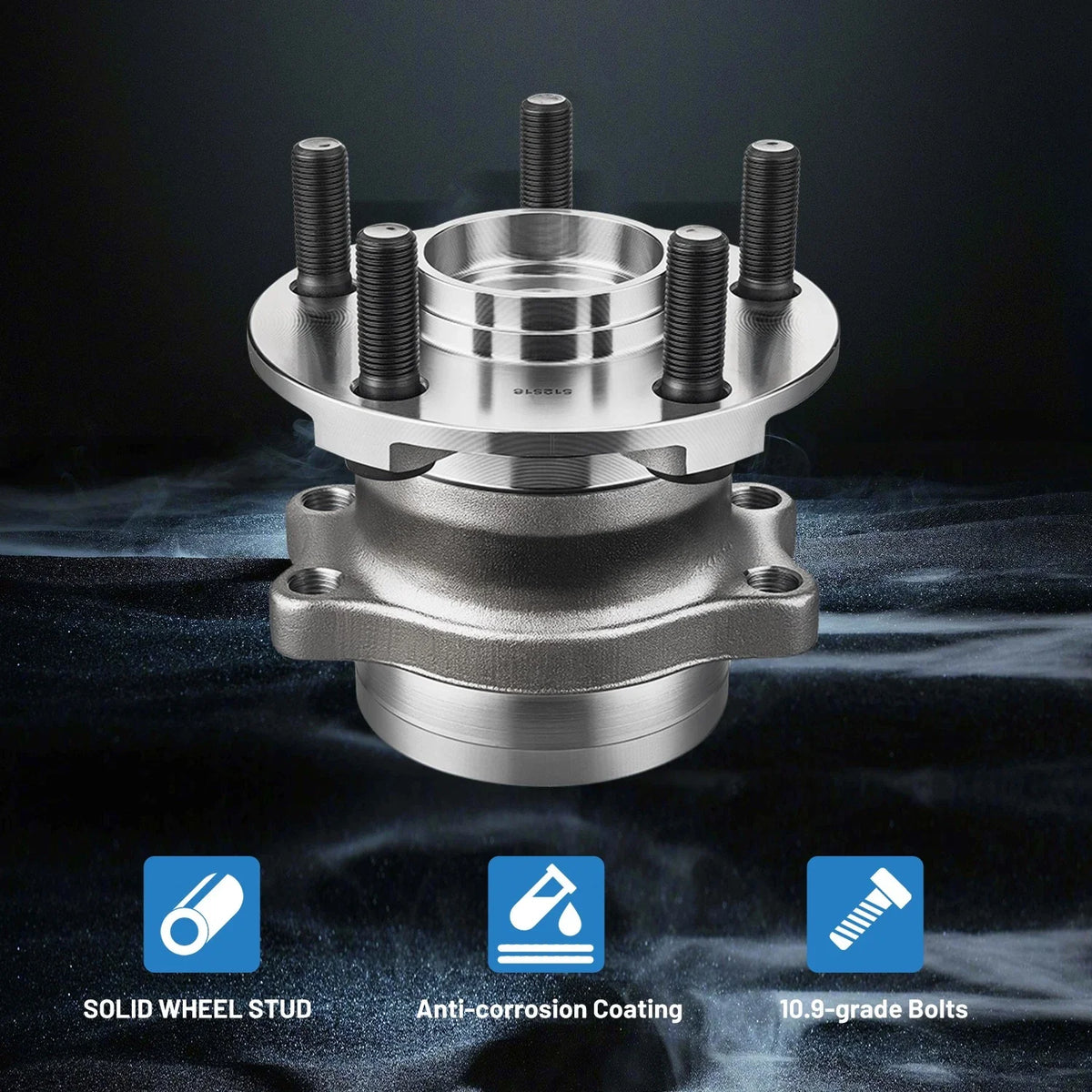 4x Front & Rear Wheel Bearing Hubs for Subaru Forester (2014–2018) & Crosstrek (2016–2021)