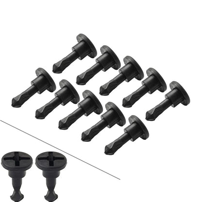 10x Engine Cover Trim Fixing Bolt Clips for Audi Volkswagen 1.8L (N90801101)