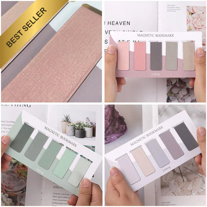 15 Pcs Vintage Magnetic Bookmarks Set for Book Lovers
