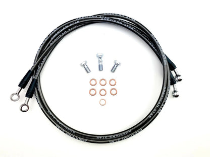 Stainless Steel Dual Front Brake Lines for Honda TRX450R-ER (2004–2009)