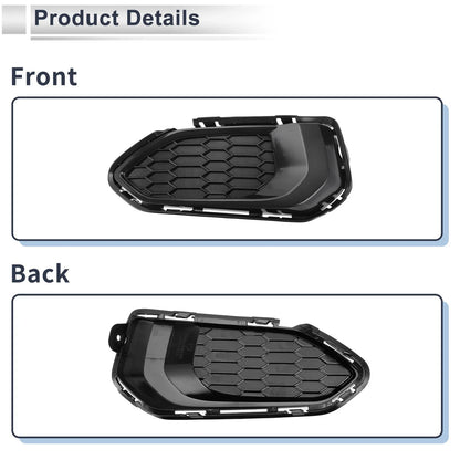 1pc Fog Light Grill for Honda Fit (2018) No. 71108T5HH50 ABS Black