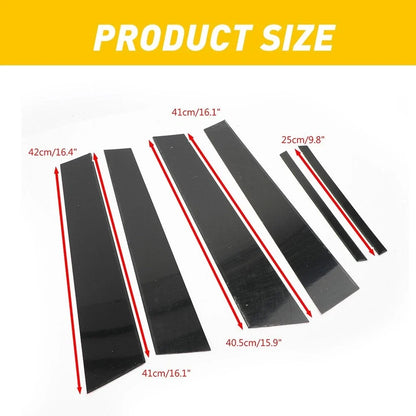 Window Pillar Posts Molding Black Cover for Honda Civic Sedan (2006–2011)
