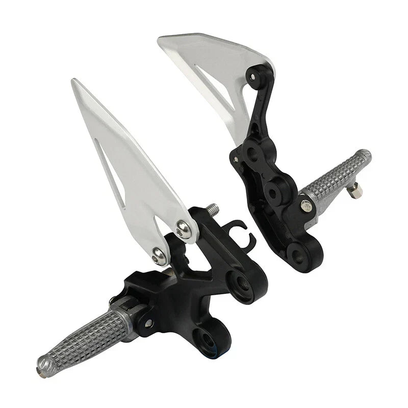 Driver & Passenger Footrests Footpegs Bracket for Kawasaki Ninja 400 (2018-2024)
