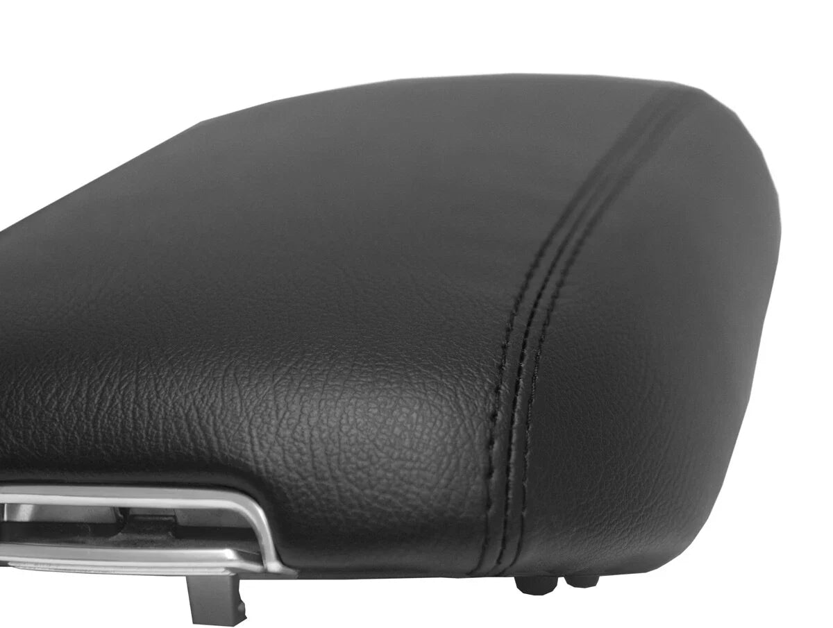 Center Console Lid Armrest Cover for Kia Sorento (2014–2020) Black PVC Leather
