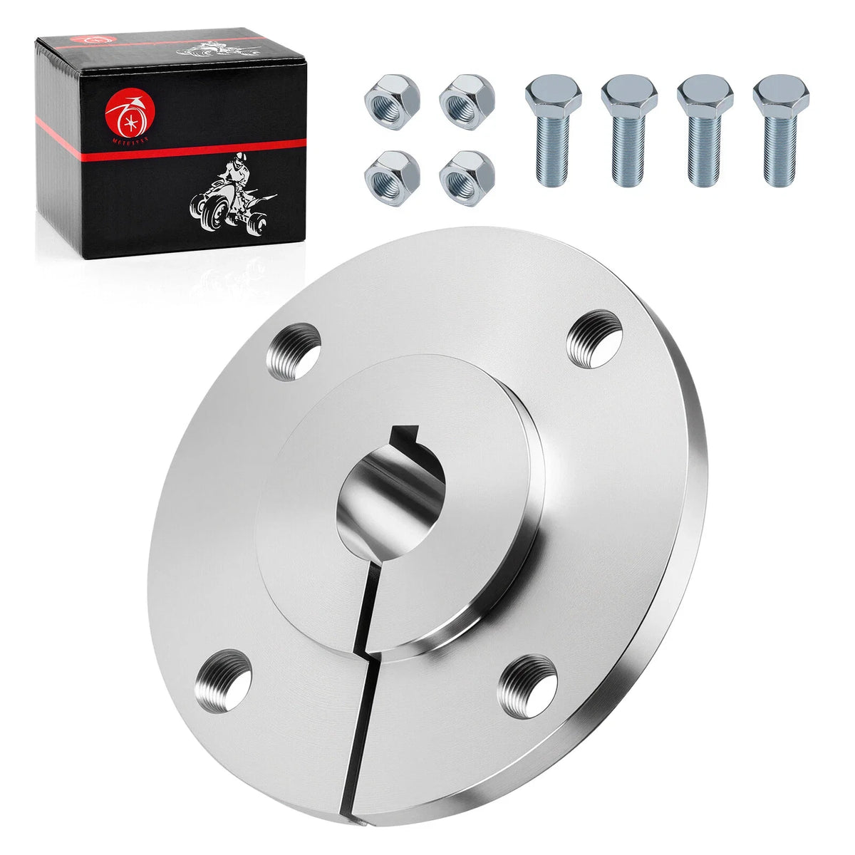 1" Bore Rear Axle Aluminum Wheel Hub w/Bolt for Go Kart (Golf Off Road)
