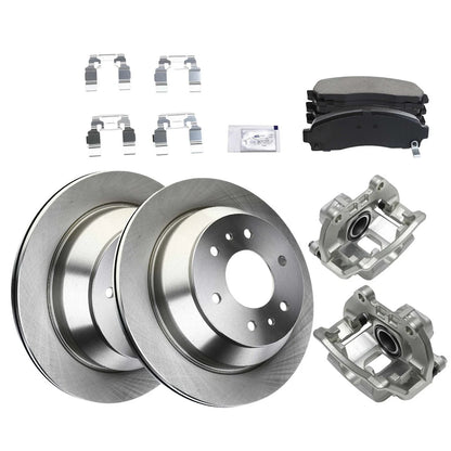 2X Rear Brake Kit with Calipers for Chevy Trailblazer (18103680, S55073)