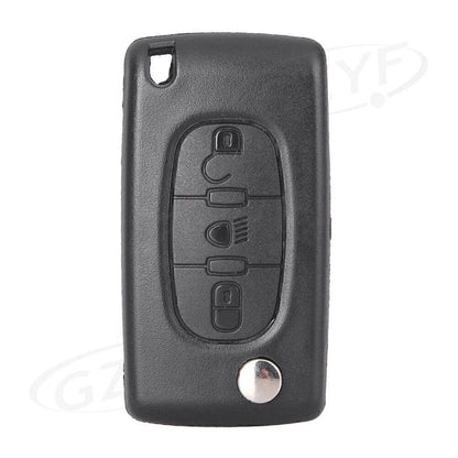 3-Button Remote Key Fob Shell Cover for Citroen Peugeot C2 C3 C4 C5 C6 C8