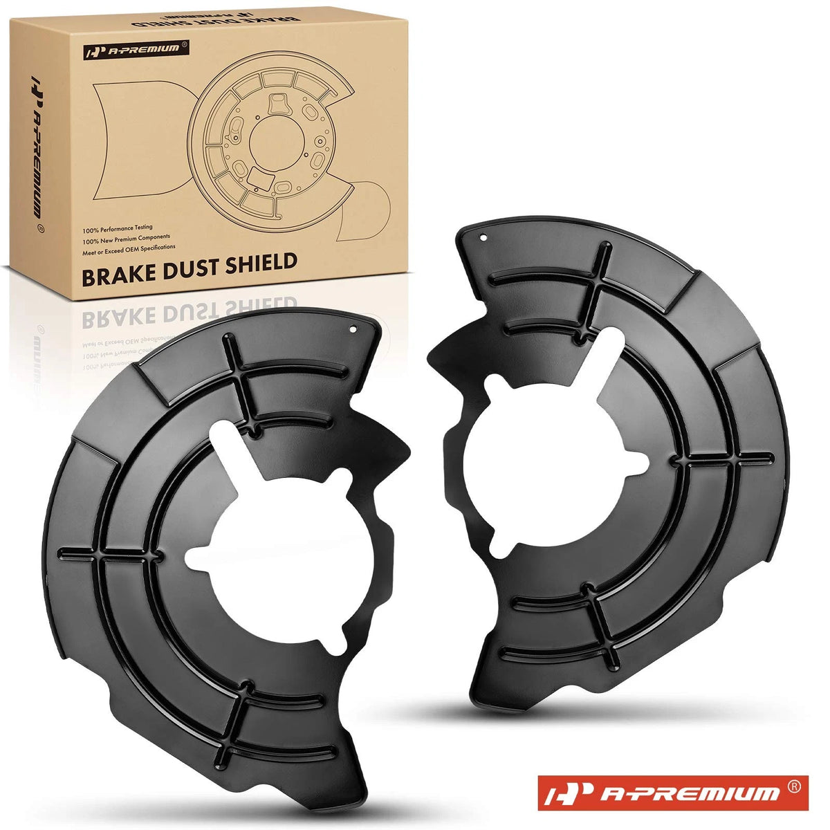 2X Front Brake Dust Shield for Jeep Grand Cherokee WK Commander XK (947-037, 947-038)