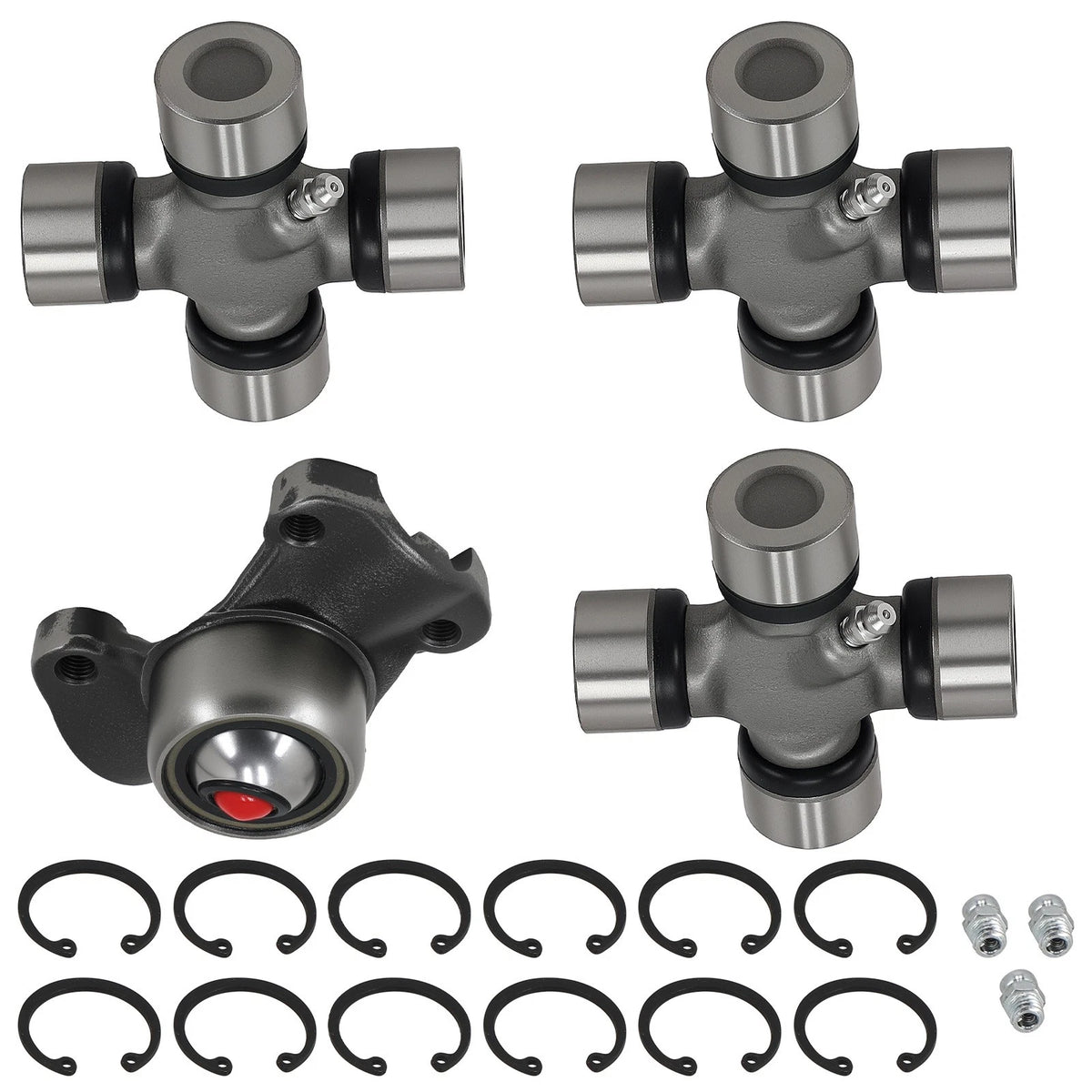 Universal Joints & CV Socket Yoke for Jeep Wrangler Cherokee (1984–2006) WU13V9, 5-153X, 5-1310X, 211355X
