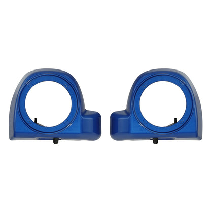 Lower Vented Fairing Speaker Pods for Harley Touring (2014–2024) Electric Blue