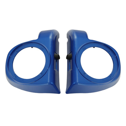 Lower Vented Fairing Speaker Pods for Harley Touring (2014–2024) Electric Blue