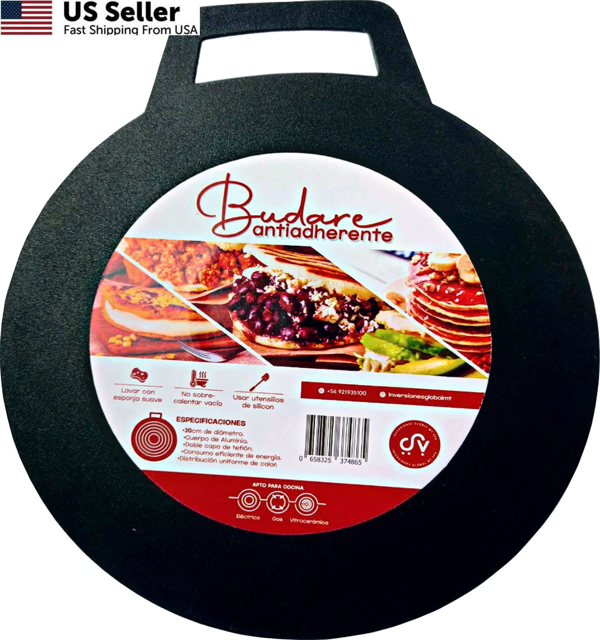 12-Inch Non-Stick Griddle for Various Makes and Models