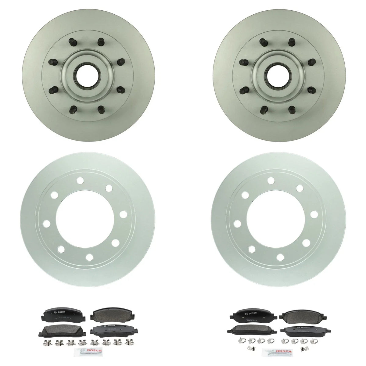 Bosch QuietCast Brake Rotor & Semi-Metallic Pad Kit for F-250 Super Duty