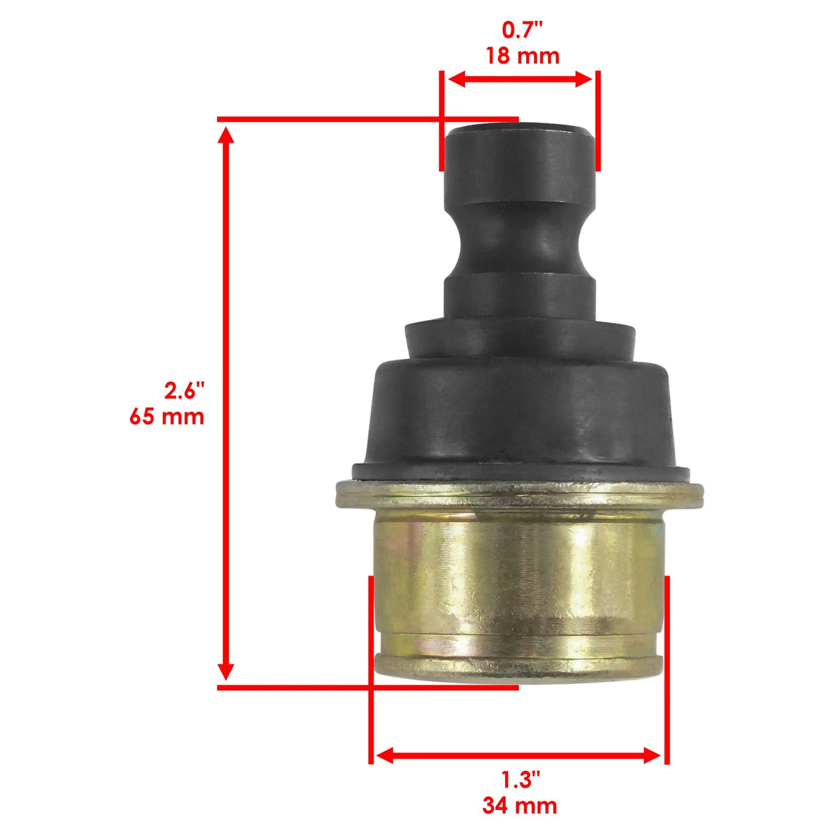 Set of 2 Front Upper Ball Joints for Can-Am Spyder ST S SE5 SM5 (2013–2016) HI3364BJ136JB