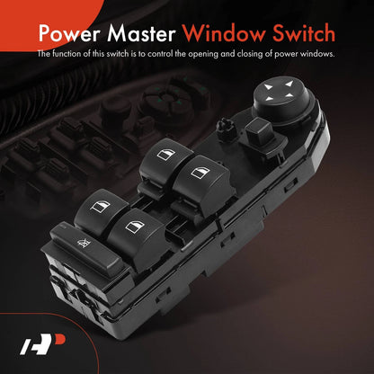Front Left Power Window Switch for BMW X3 (2004–2010) 61313413428, 61313414352, DWS898