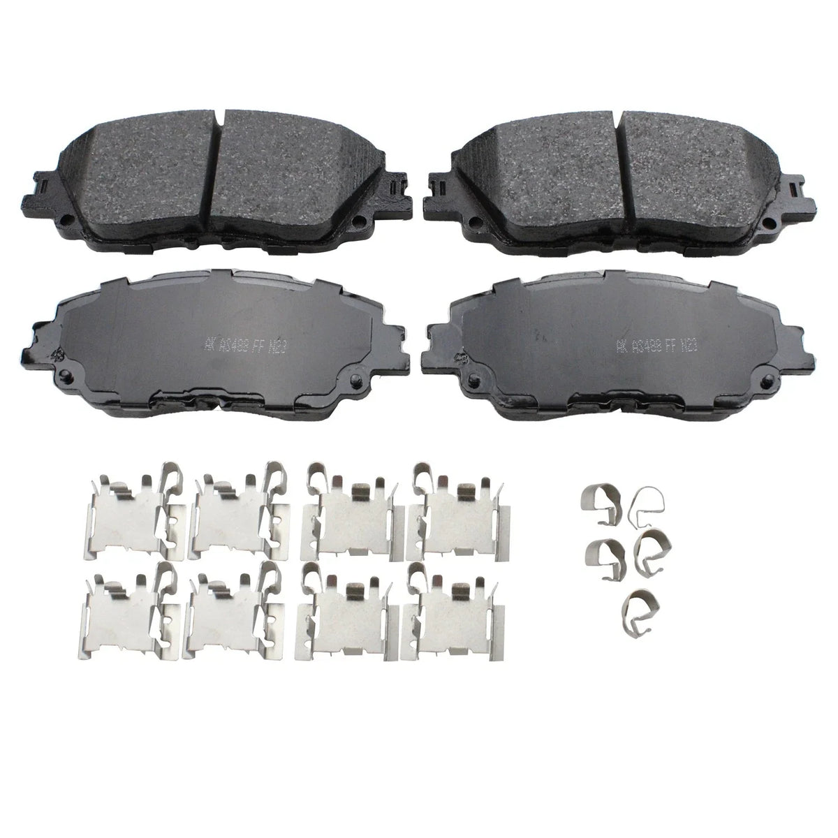 DuraGo Front Rotors & Akebono ProACT Ceramic Brake Pads Kit for ES300h ES350 (2013–2019)