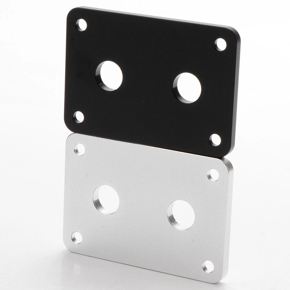 Aluminum Banana Jack Socket Plate Binding Post Terminal Box for Speaker (1/2x)