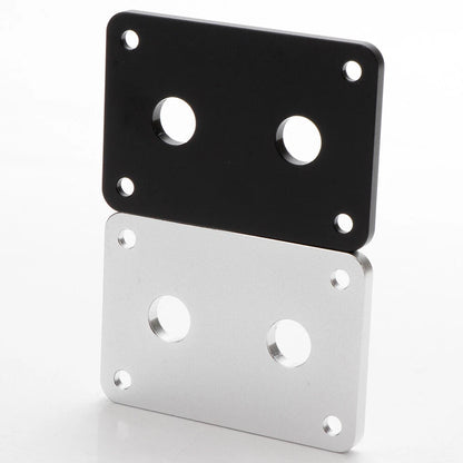Aluminum Banana Jack Socket Plate Binding Post Terminal Box for Speaker (1/2x)