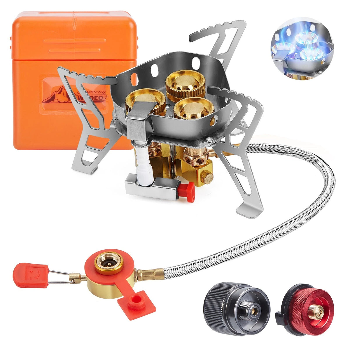 1 LB Propane Tank Adapter for Camping Gas Stove (FREE SHIP)