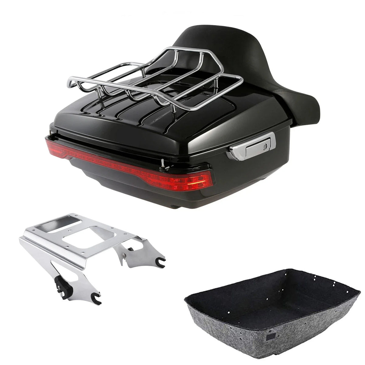 Trunk Luggage Backrest Light Rack for Harley Street Glide (2009–2013)