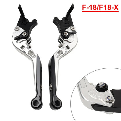CNC Extendable Brake Clutch Levers for BMW C650GT (2011–2017), C600 Sport (2011–2016) Silver