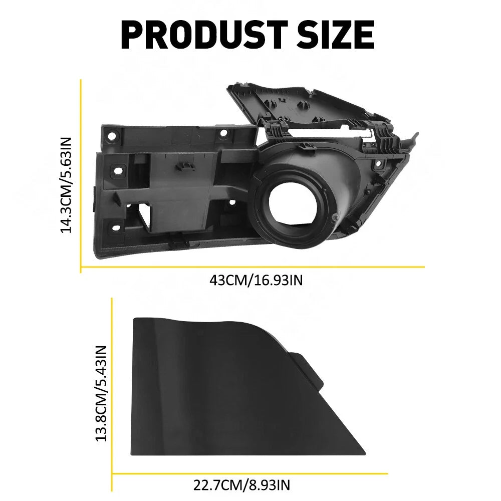 Fuel Filler Door Housing & Gas Cover for Ford Transit Van (2015–2023) Black