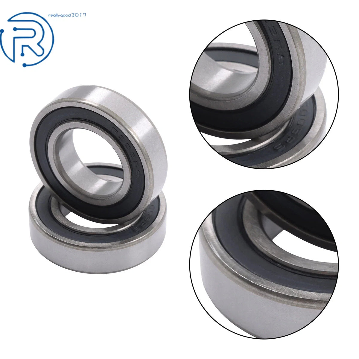 10Pcs 6005-2RS Ball Bearing for (25×47×12mm)