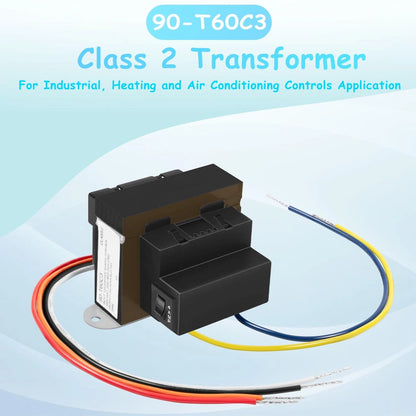 Foot Mount Transformer for Industrial Heating (90-T60C3, 24VAC, 60-VA)