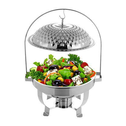 6.3qt Stainless Steel Food Warmer for Stove Countertop