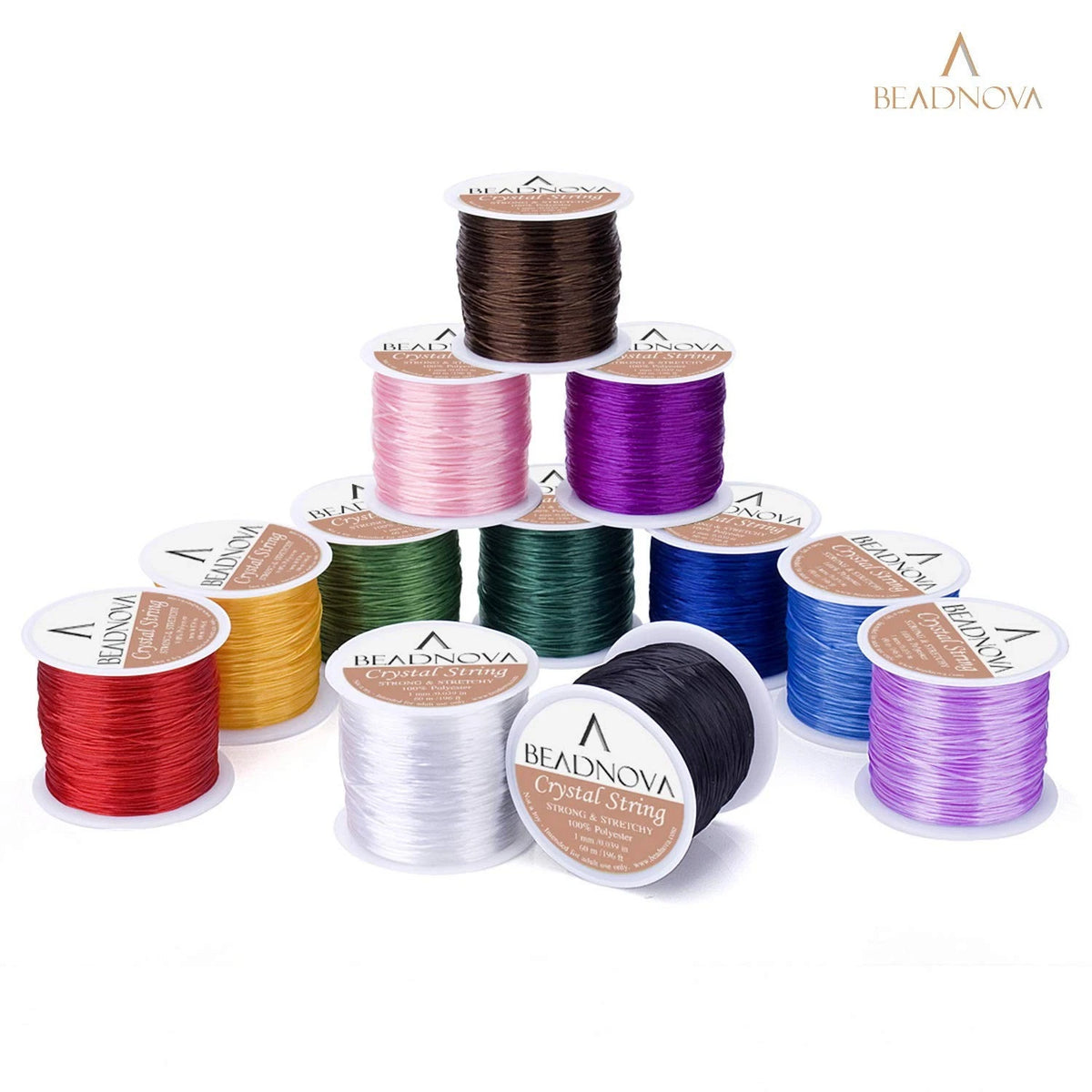1mm Elastic Stretch Crystal String Cord for Jewelry Making (No Part Numbers)
