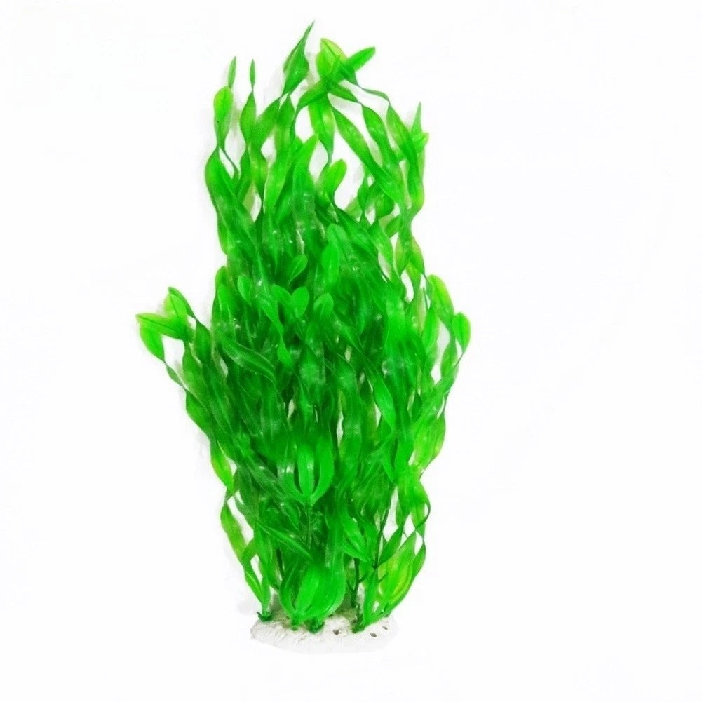 Set of 4 Spiral Artificial Plants for Aquarium - Green, Purple, Sunset Red