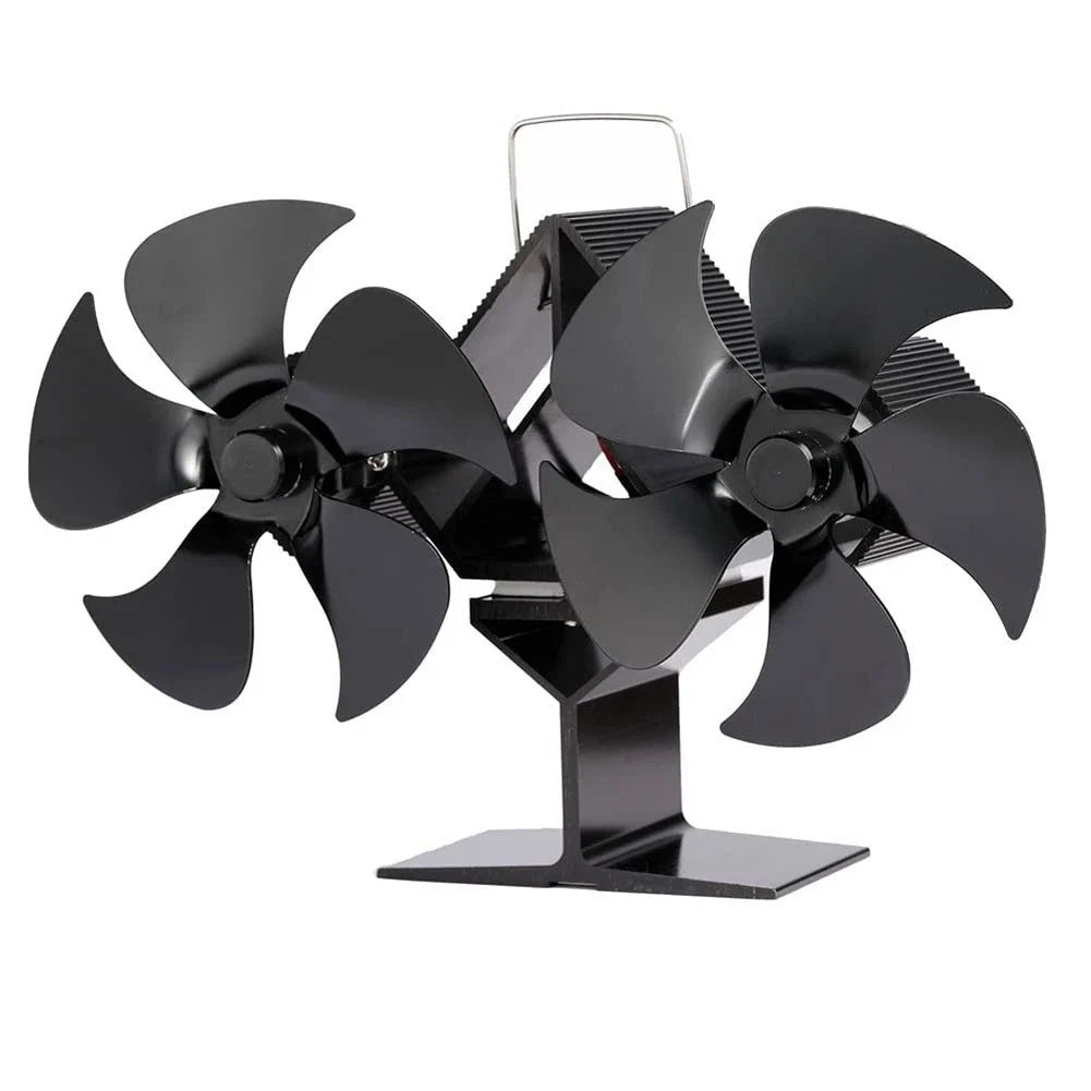 Magnetic Fireplace Fan for Wood Stove (No Electricity Needed)