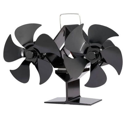 Magnetic Fireplace Fan for Wood Stove (No Electricity Needed)