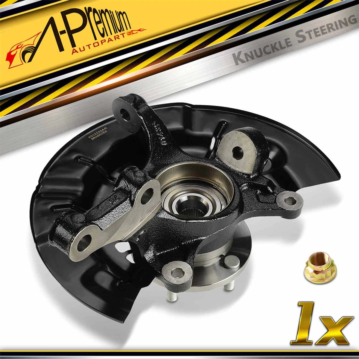 Front Right Steering Knuckle & Hub Bearing for Toyota Camry Avalon (2012–2017) 4321106240, 43502AA021, 4778106130, 9008036193, 686-254