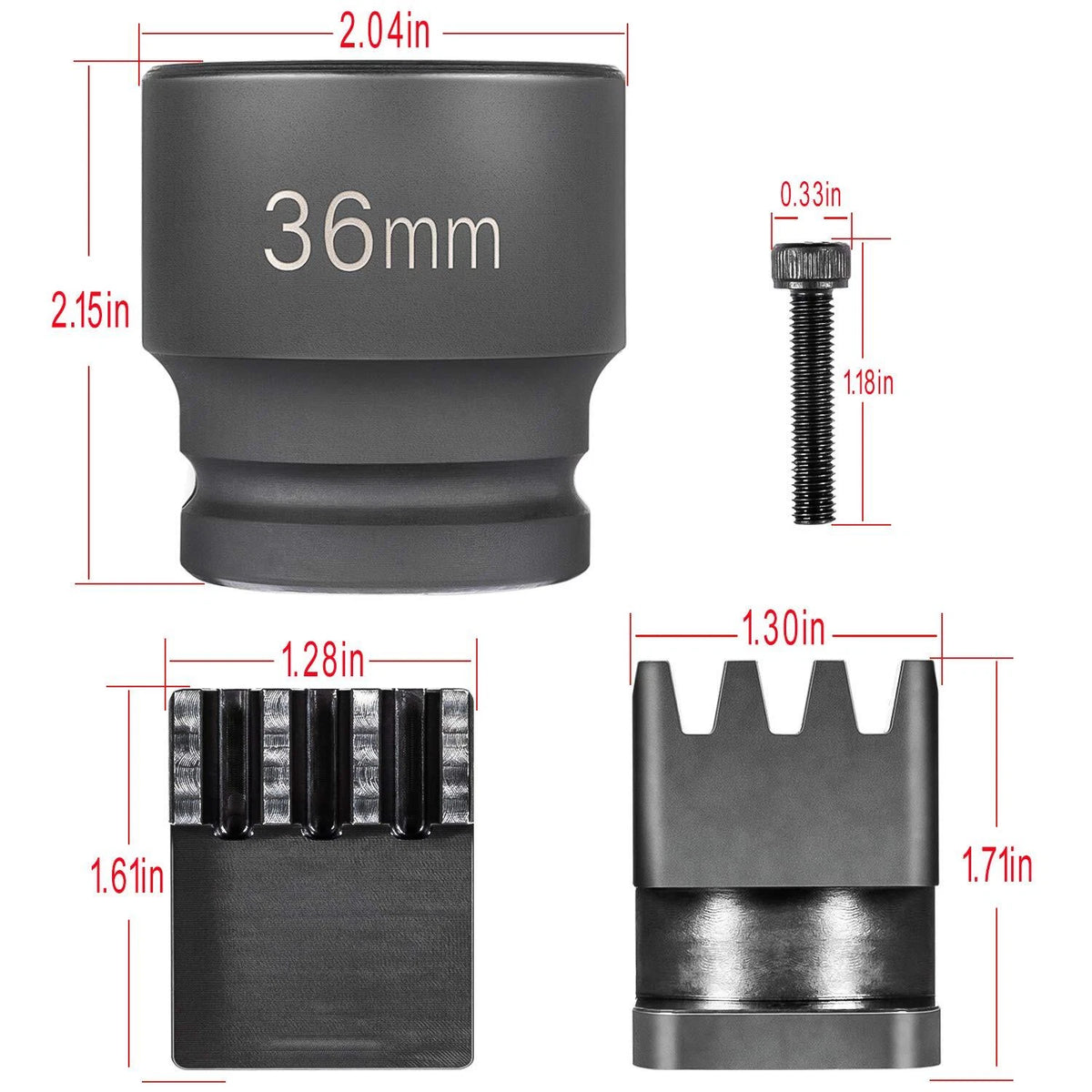 Flywheel Locking Socket Tool with 36mm 3/4" Socket for Duramax 2500/3500 (2001–2016)
