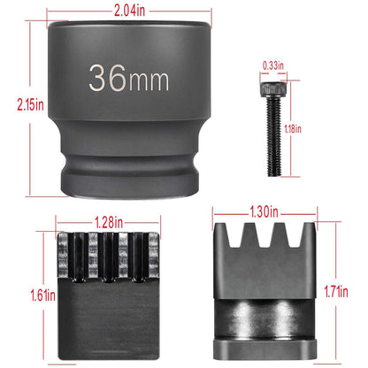 Flywheel Locking Socket Tool with 36mm 3/4" Socket for Duramax 2500/3500 (2001–2016)