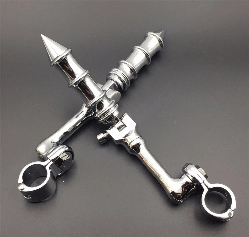 Chrome 1" LA PMK FootPeg for Honda GoldWing VTX1300 Shadow Valkyrie (2001–2010)