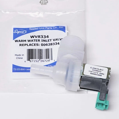 Supco WV8334 Dishwasher Warm Water Solenoid Valve for Bosch
