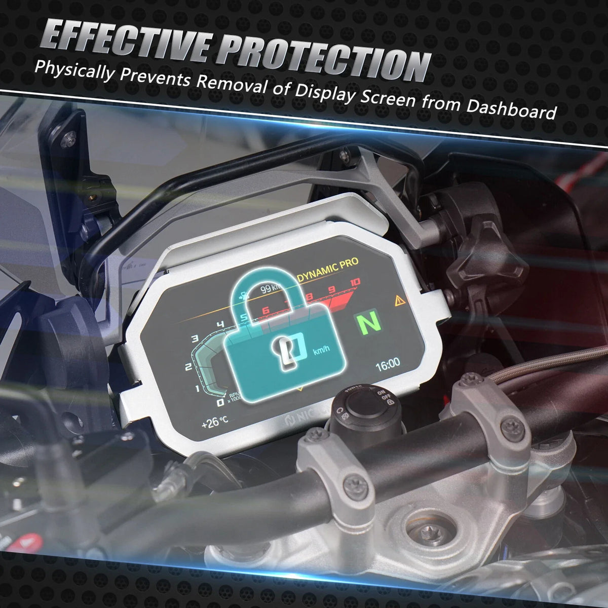 Anti-theft Frame Bracket for BMW R1200GS (2016–2018) R1200GS Adv (2013–2018)