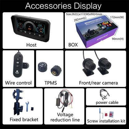 6" Motorcycle CarPlay GPS Navigation for Motorcycles