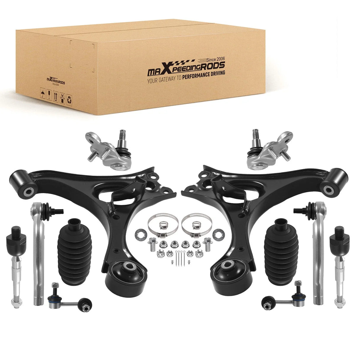 12x Front Lower Control Arm w/ Ball Joint Kit for Honda Civic (2006–2011)