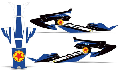 Graphic Stickers Decals for Yamaha Wave Raider (1994–1996)