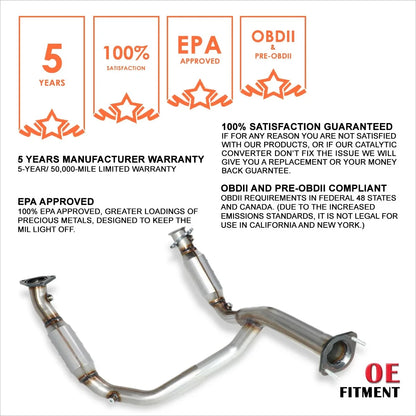 Catalytic Converter Exhaust Pipe for Suburban/Tahoe/Yukon (2007–2009)