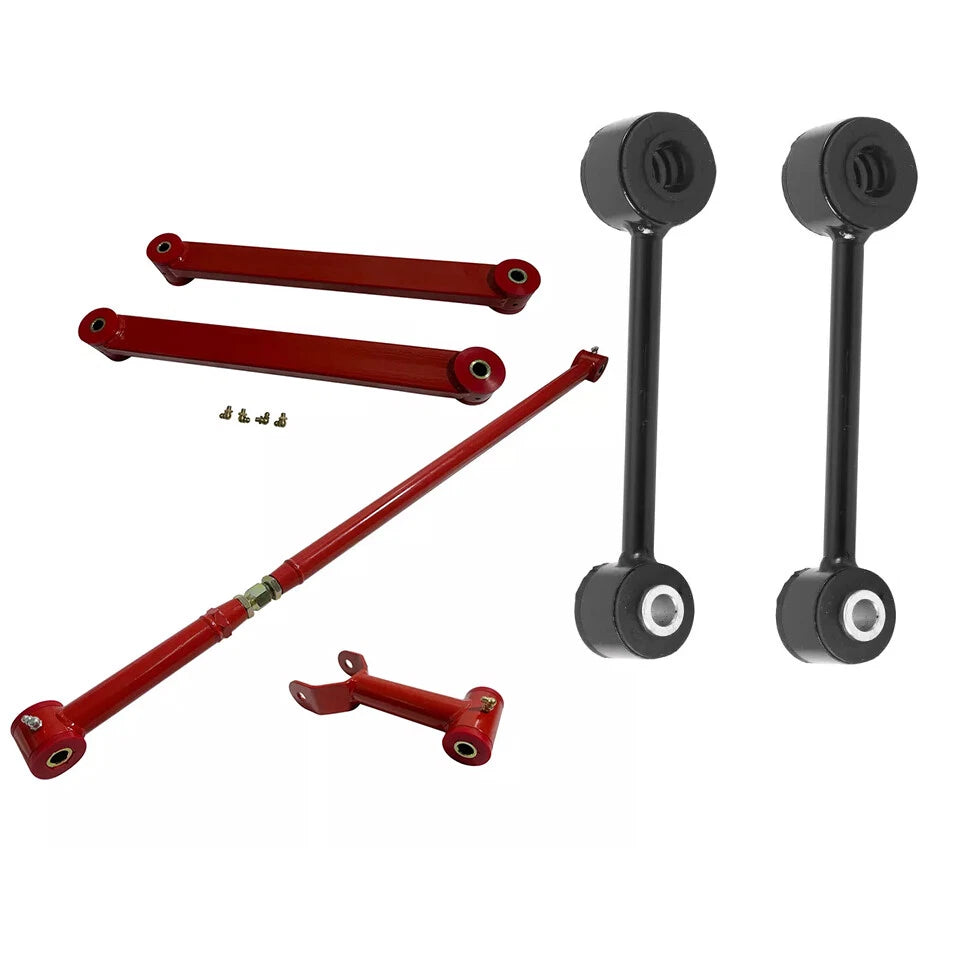 Set of 2 Rear Upper Lower Control Arm Track Bar Sway Bar Link for Mustang (2005–2010) LSOT00902