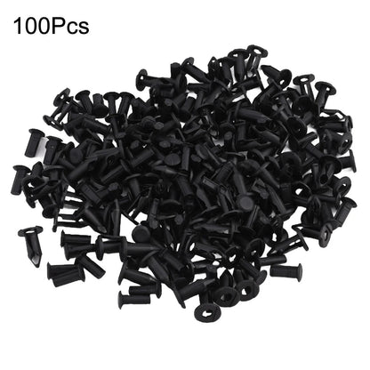 Set of 100 Push Pin Rivet Retainer Clips for ATV UTV