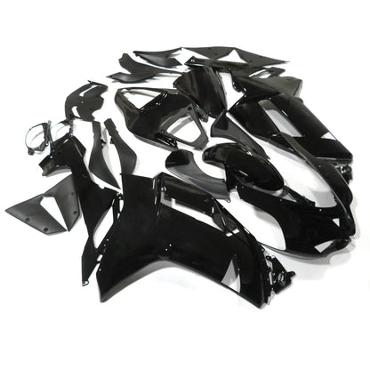Gloss Black Fairing Kit for Kawasaki Ninja ZX6R (2007–2008) 636 Injection
