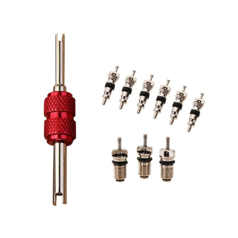 Air Conditioning Valve Cores Kit for A/C System (Copper)