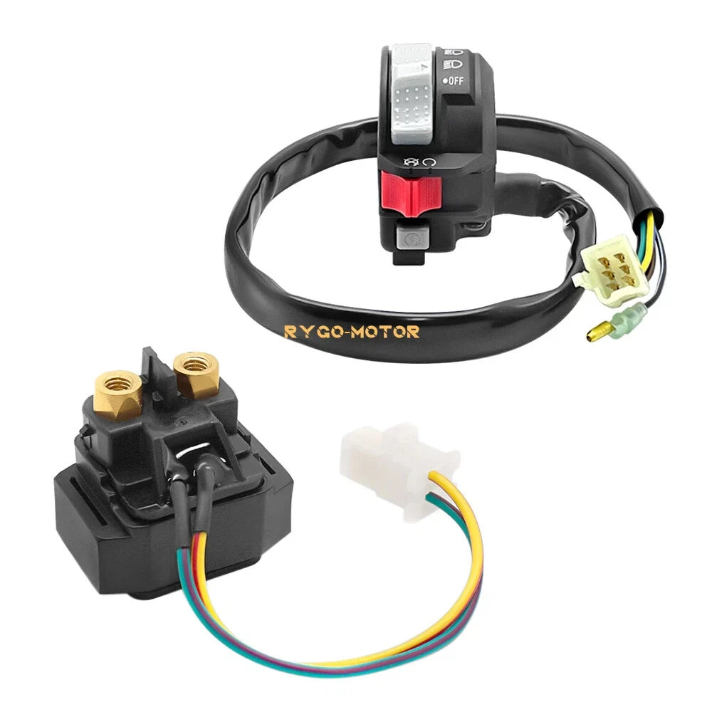 Start Stop Switch & Starter Solenoid Relay for Yamaha Big Bear 350 (1996–1998)