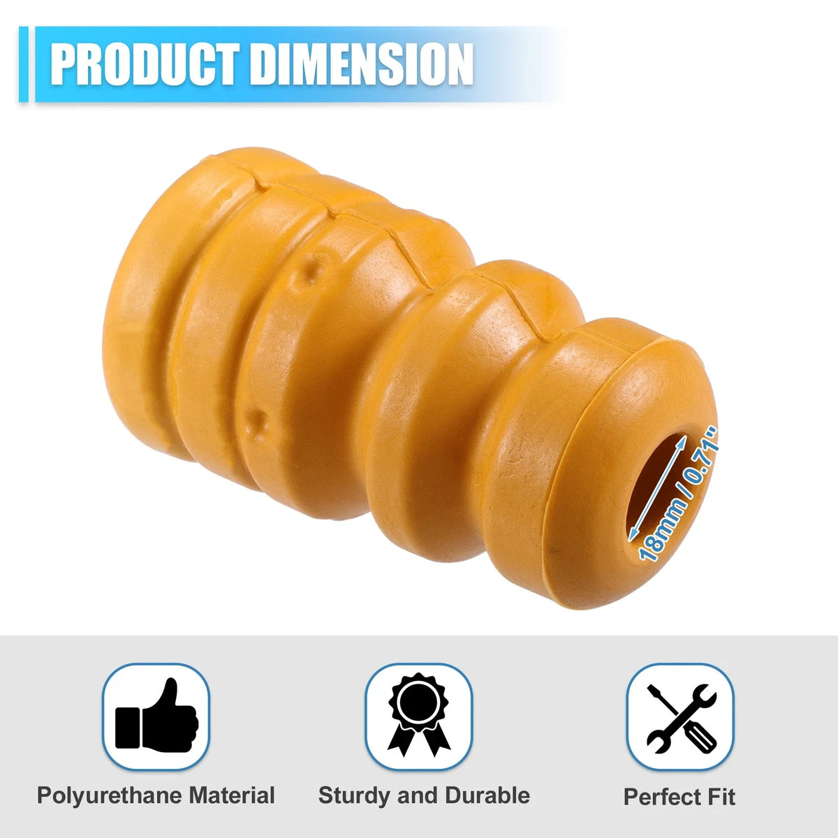 1 Pcs Rear Suspension Bump Stop for Hyundai Elantra (No. 553482L000)
