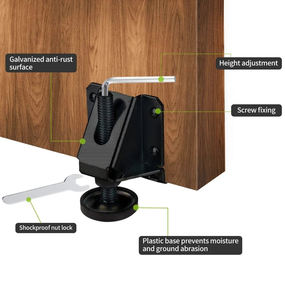 8 Pack Heavy Duty Furniture Leg Levelers for